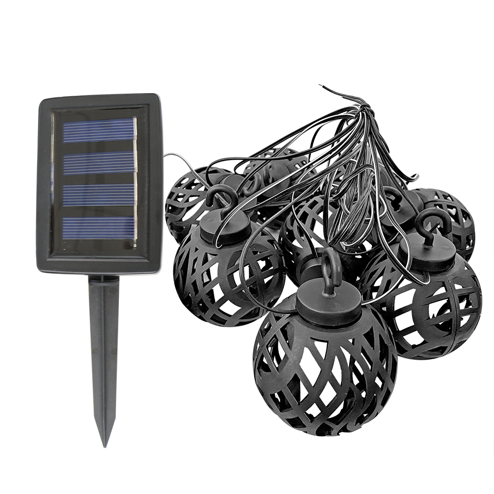 

Solar String Light Hanging Flame Ball Fairy Lamp Waterproof Garden Lamp (A), 501 Original