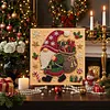 (20x20cm)Delivery Gnome DIY Pearl Painting Art With Inner Wooden Framed Kit
