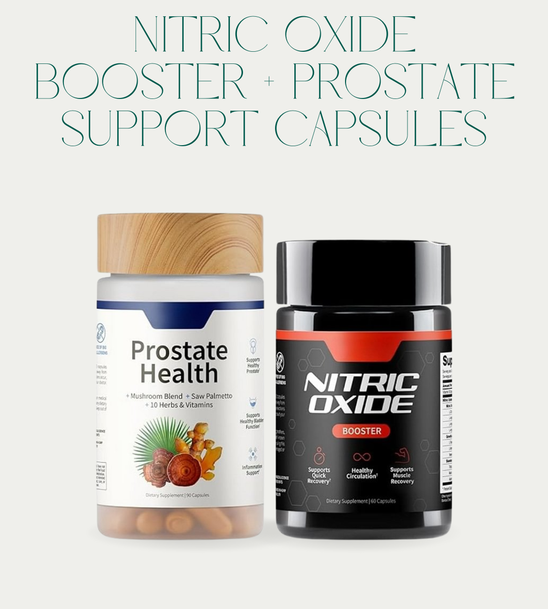 Ultimate Men's Health Bundle – Nitric Oxide Booster + Prostate Support Capsules