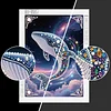 Diamond Painting-DIY Special Shaped Drill Pearl Painting Whale(30x40cm)