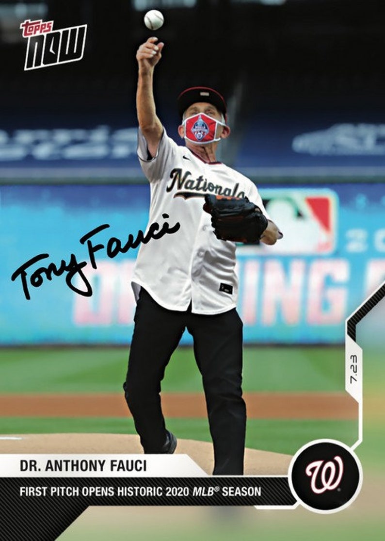 Dr Anthony Tony Fauci Signed Photo Poster painting 8x10 rp Autographed Washington Nationals First Pitch