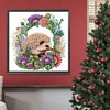 >SALE<5D DIY Partial Special Shaped Drill Diamond Painting Wreath Hedgehog Kit 30x30cm