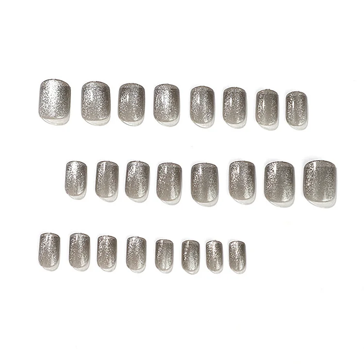 shiny silver