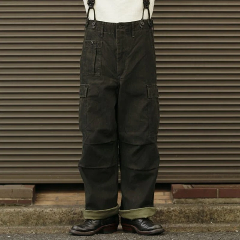 Men's M-43 Military Loose Removable Bib Pants