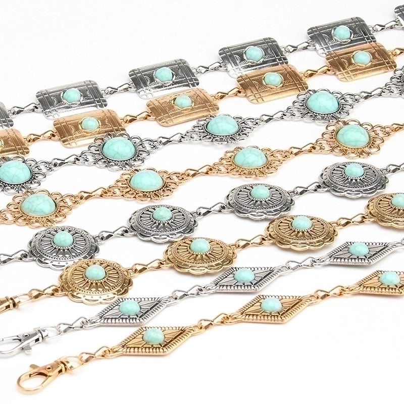 Ethnic Style Geometric Metal Women’s Chain Belts 1 Piece