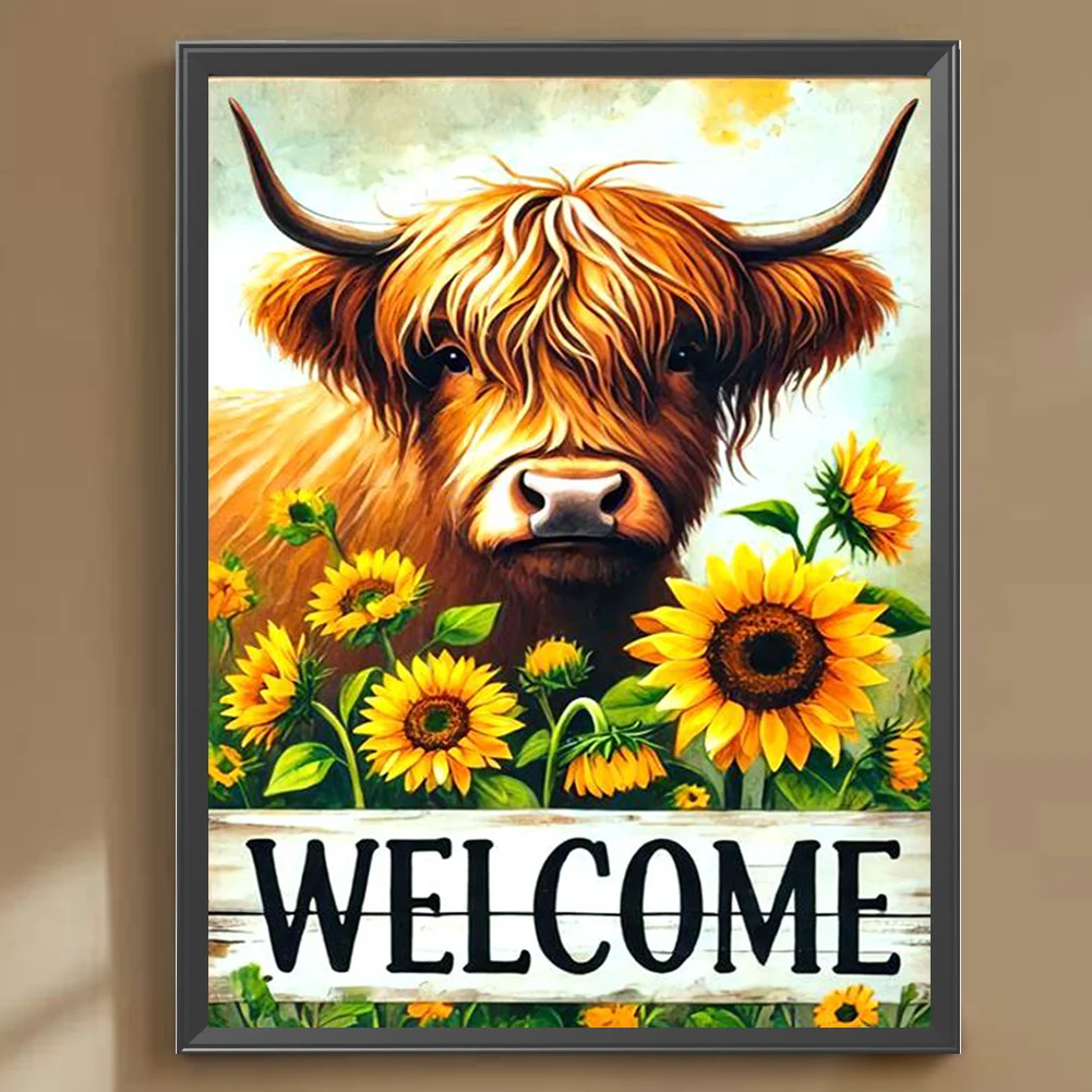 Diamond Painting - Full Round Drill - Sunflower Yak(Canvas|30*40cm)