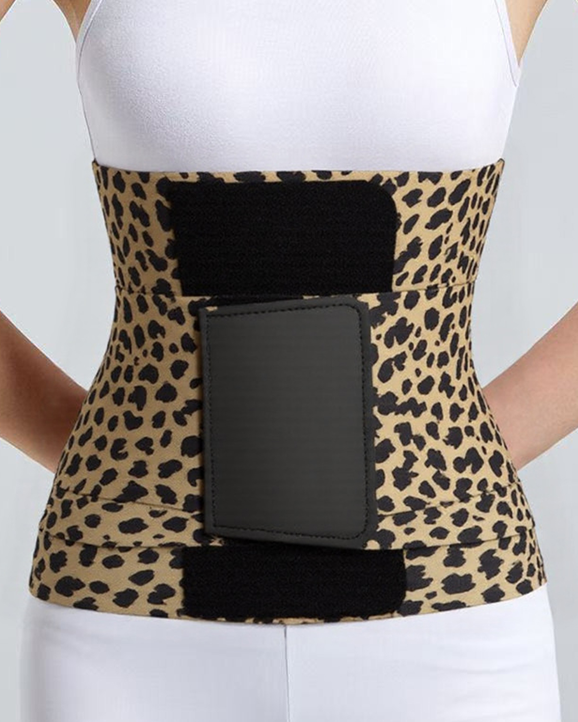 Leopard Print Velcro Belt