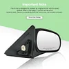 SCITOO Passenger Side View Mirror Compatible with 1996-2000 For Honda CIVIC Power Non-Folding LIGHT TEXTURED Right Outside Exterior Mirror HO1321102 76200S02A25