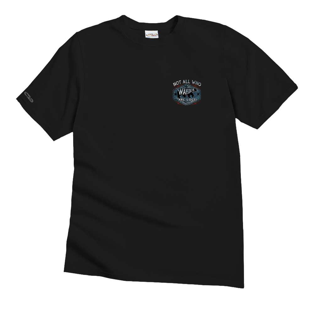  Stylish Black T-Shirt with Inspirational Quote and Bear Design for Everyday Wear