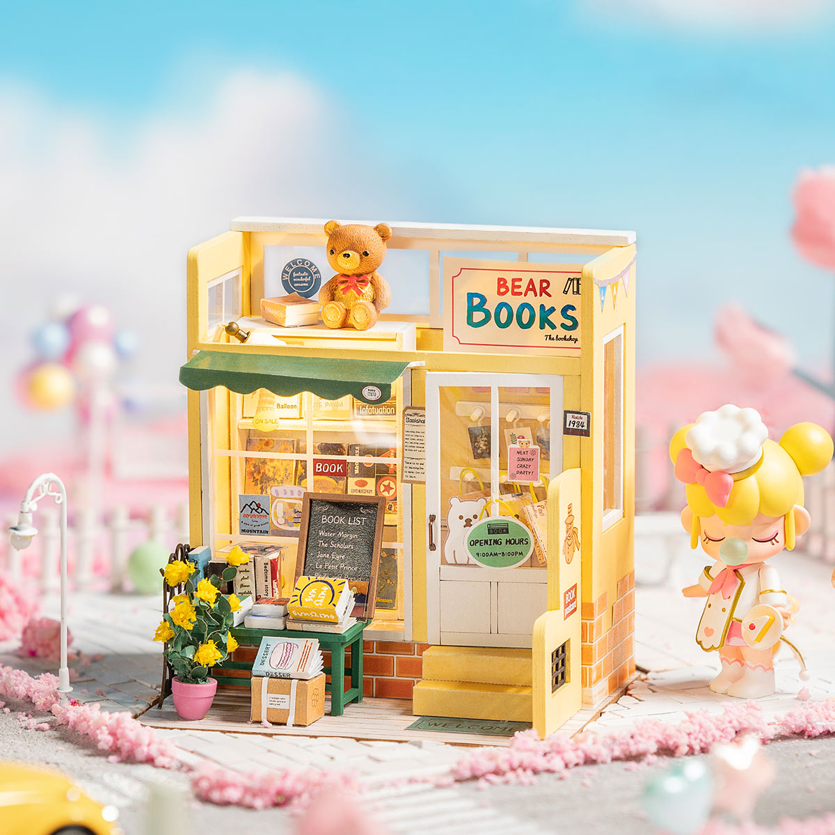 Rolife Mind-Find Bookstore DG152 DIY Miniature Dollhouse