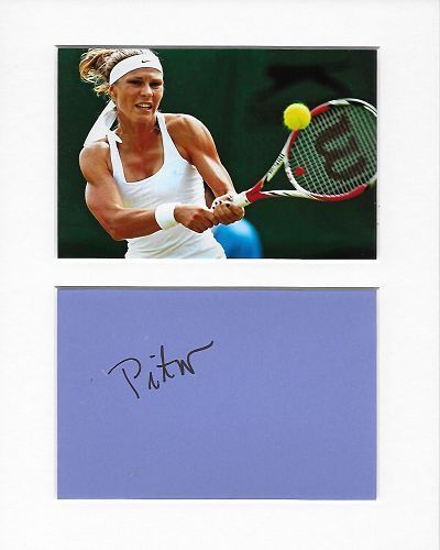 Tennis Katarzyna Piter genuine authentic autograph signature and Photo Poster painting AFTAL COA