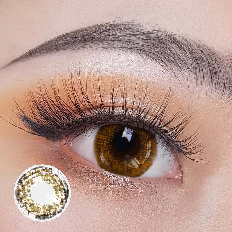 Freshlady Three Tone Brown Colored Contact Lenses