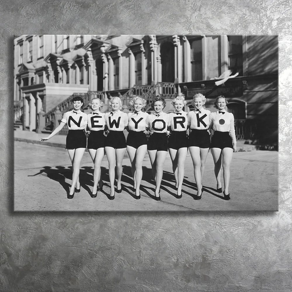 New York Chorus Line Canvas Wall Art 
