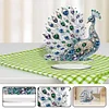 (US Local)Peacock Special Shape Desktop Diamond Painting Art Kits for Home Office Decor