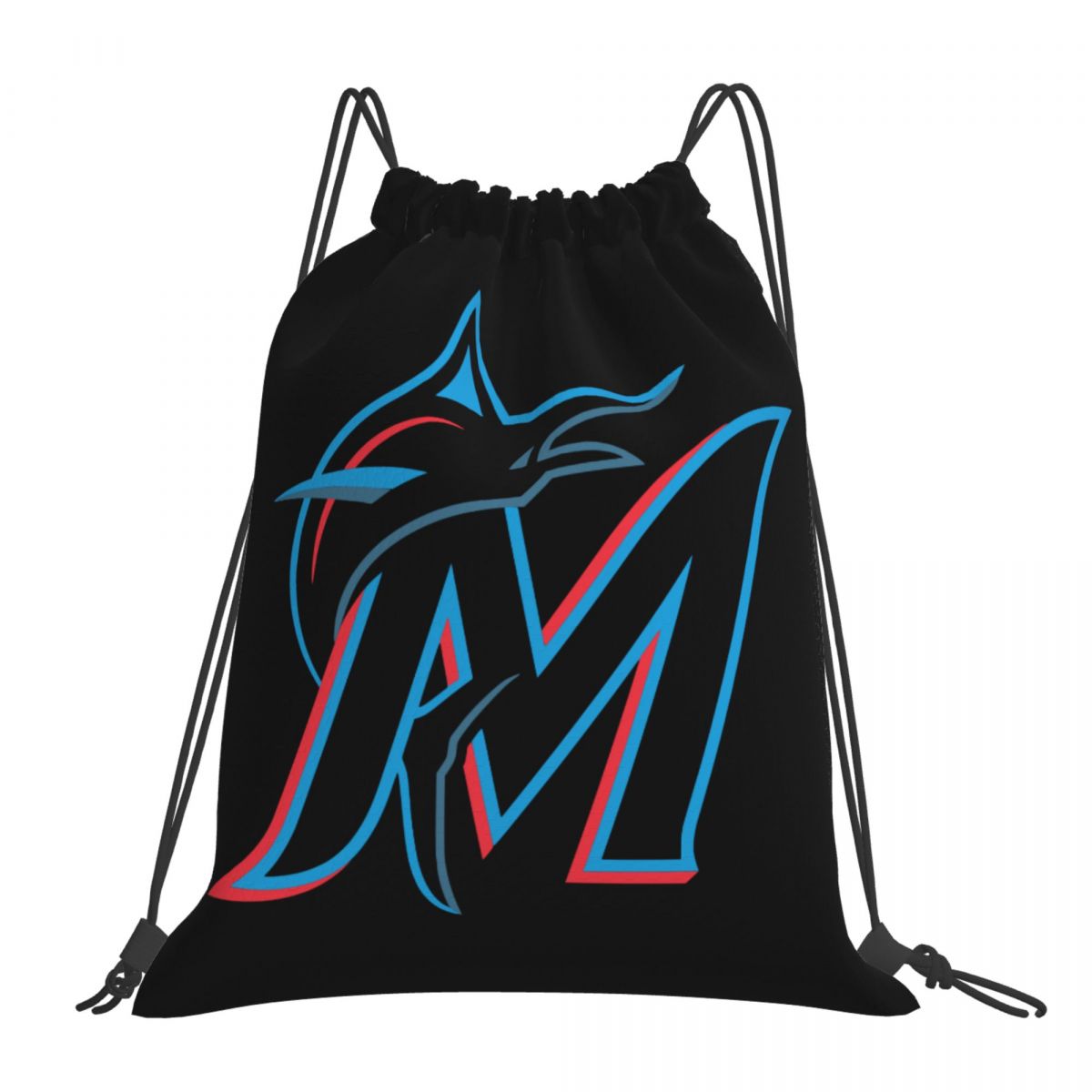 Miami Marlins Drawstring Bags for School Gym