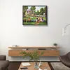 （AB/Round Drills)Quiet Countryside-Full  Diamond Painting 50*40CM