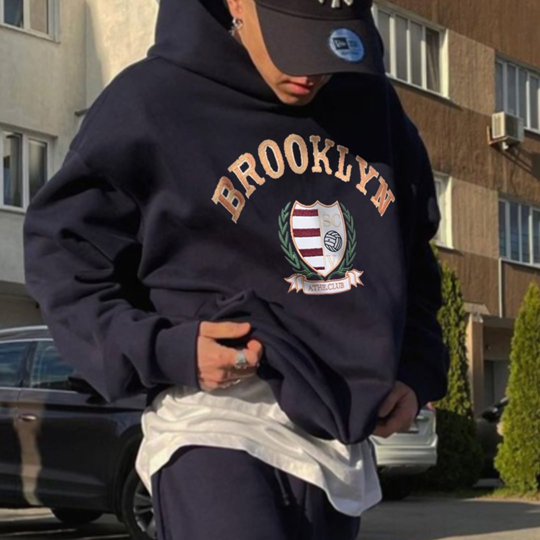 Retro Men's Brooklyn Hoodie Suit、、URBENIE