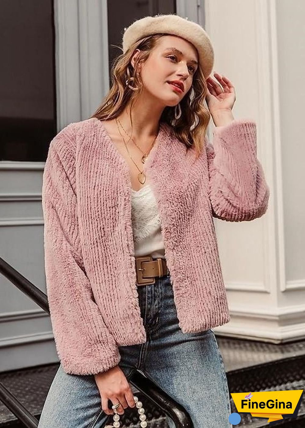Boho Jacket Plaire Powder Pink