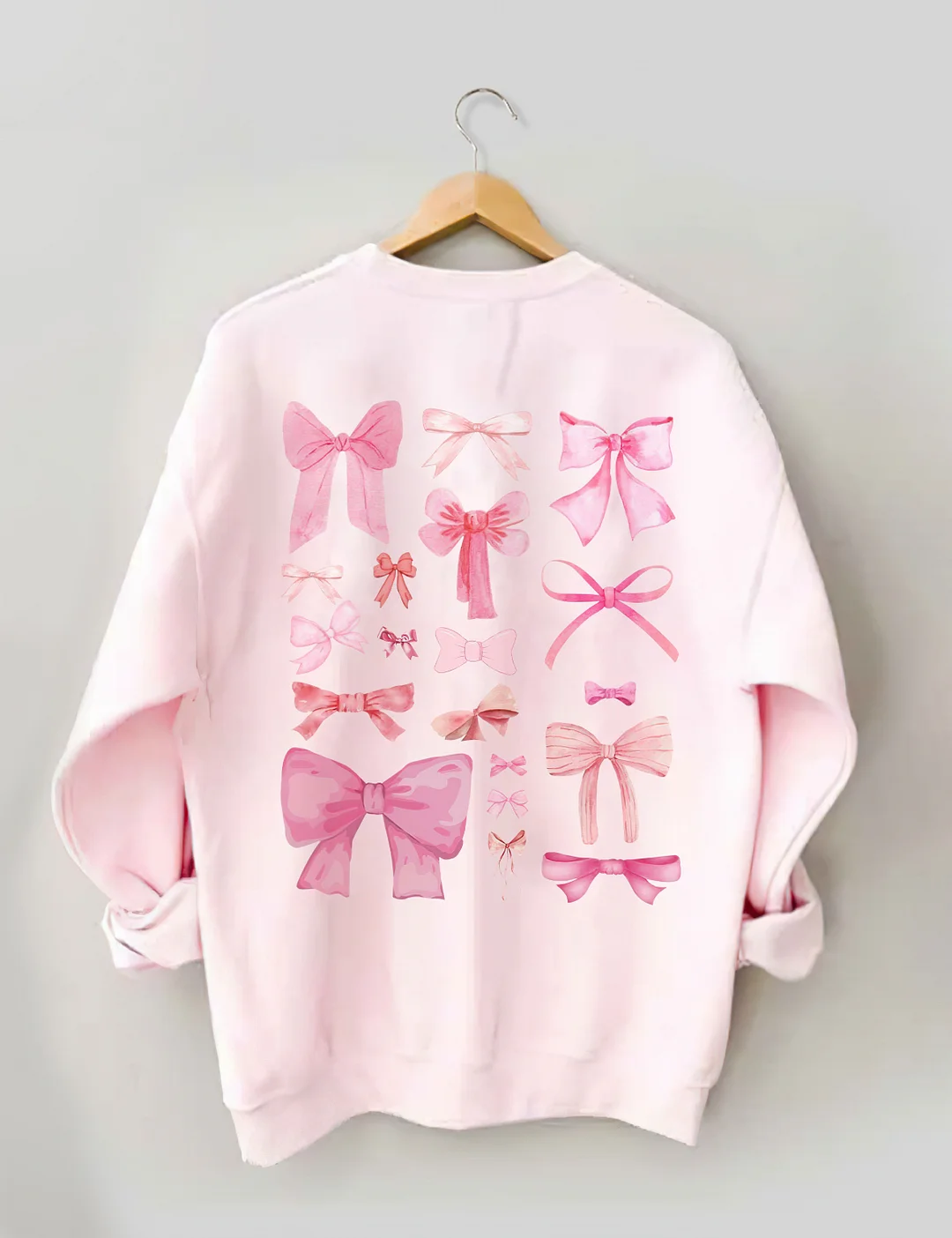Coquette Pink Bow Y2K Sweatshirt