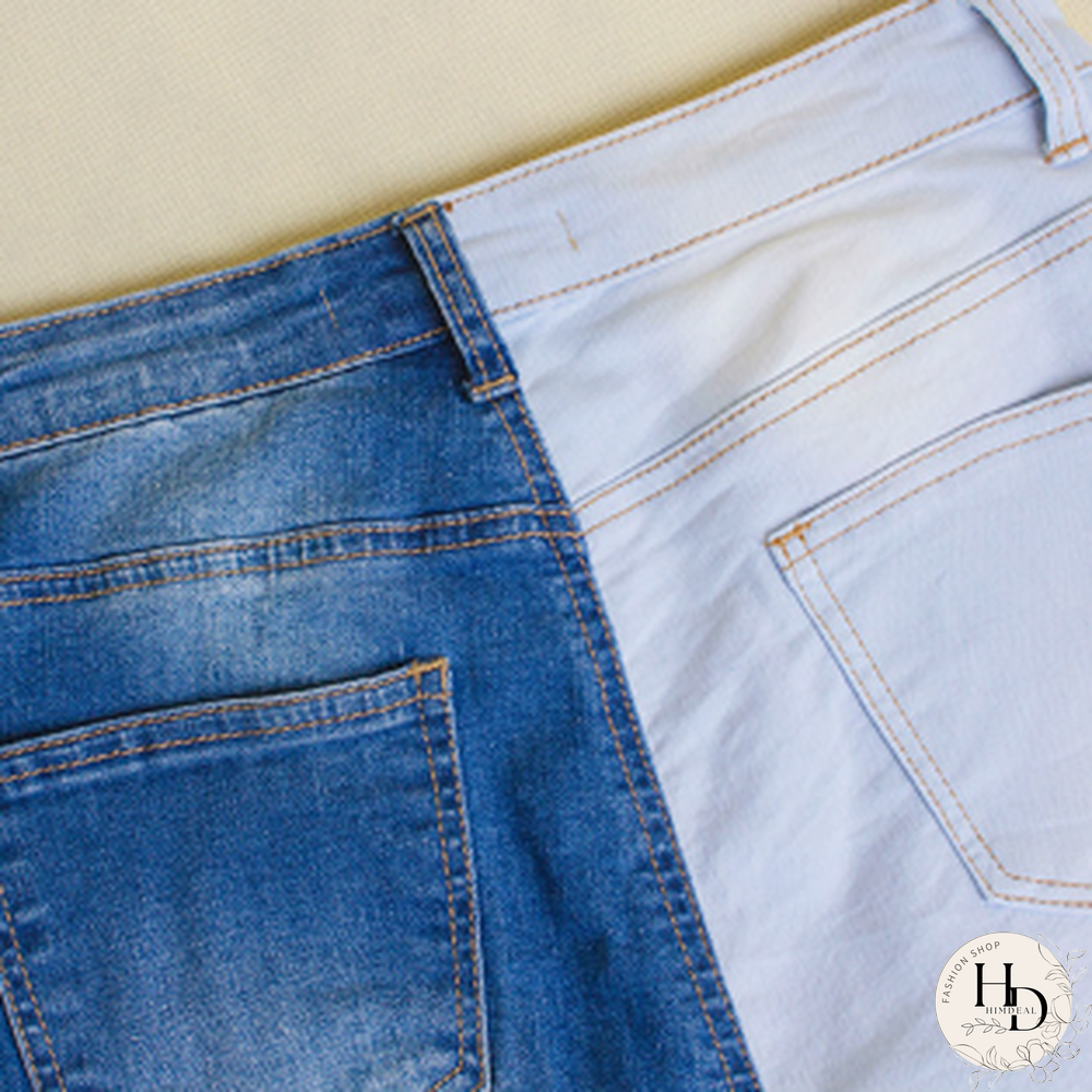 Fashion-Spring And Summer Hot Selling Small Leg Pants Broken Holes Stretch Slim Body