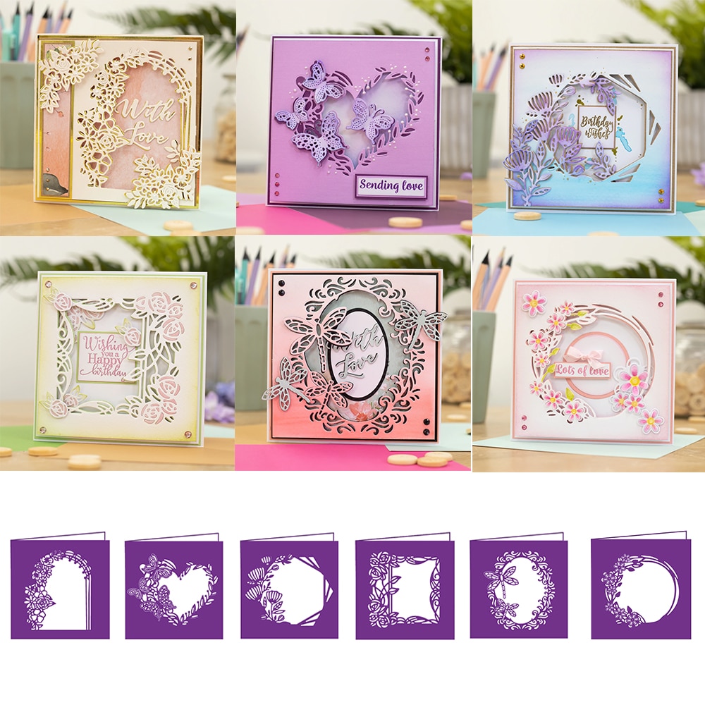 Athvotar Craft metal cutting dies cut die mold Card background series ...