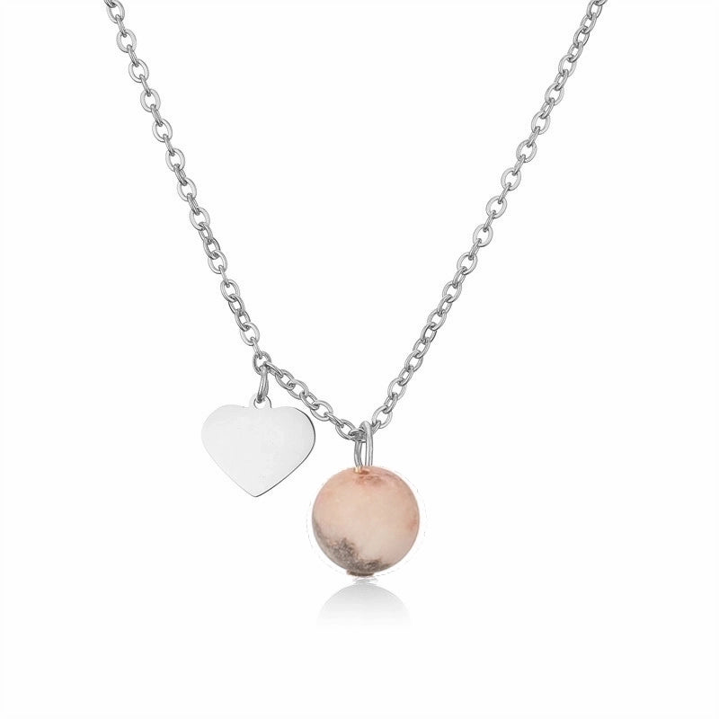 Casual Minimalist Heart Shape 304 Stainless Steel Gold Plated Plating Inlay Pendant Necklace