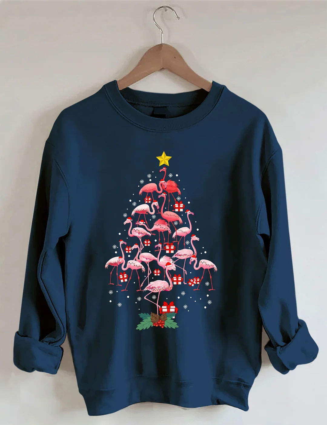 Funny Flamingo Christmas Sweatshirt