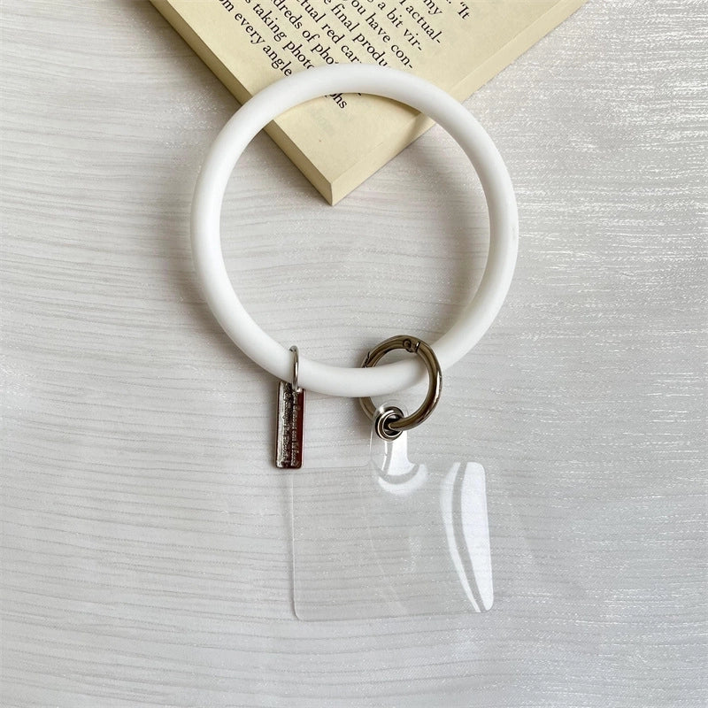 Round Solid Color Injection Molding/Injection Minimalist Bracelet Phone Accessories