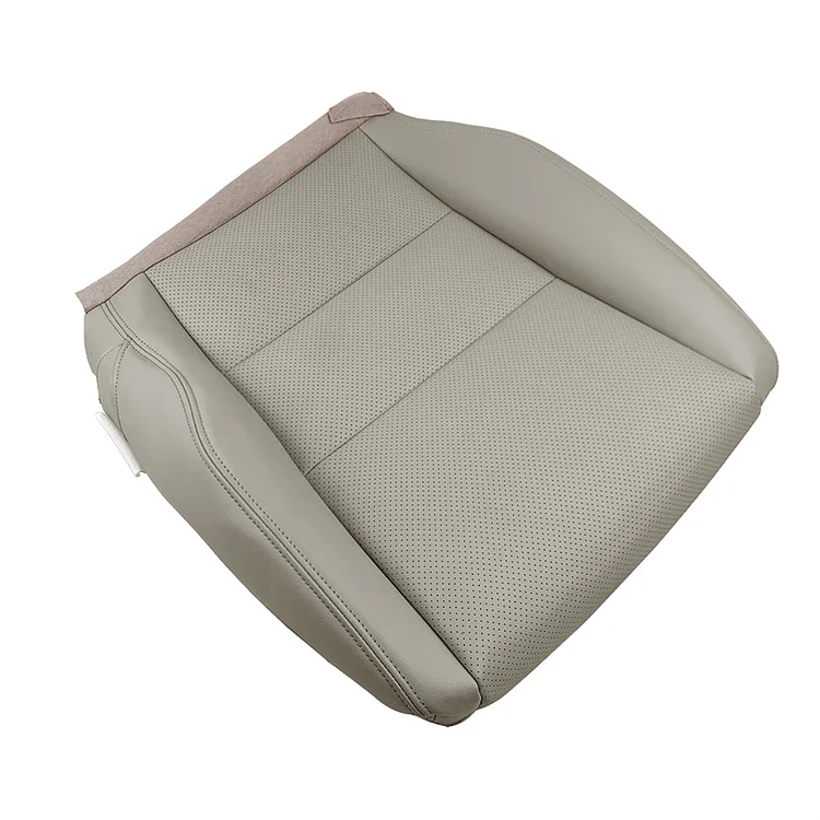 SEBLAFF Seat Cover 4Pcs Gray Leather Front Bottom and Driver Passenger Replacement for 2007-2012 Acura