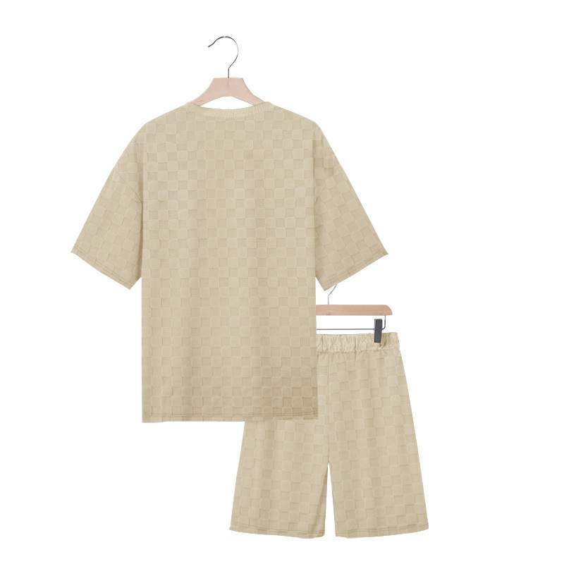 New Arrival Men’s Trendy T-Shirt Set Minimalist Casual Short Sleeve Crewneck Outfit