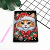 50 Pages DIY Xmas Cat A5 Special Shaped Diamond Painting Notebook