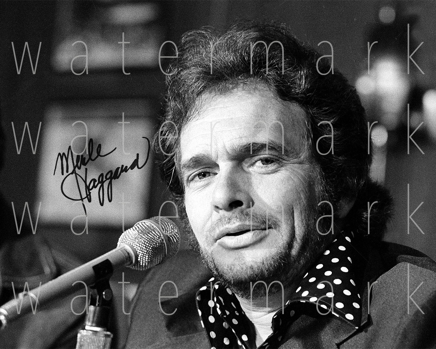 Merle Haggard signed 8X10 inch print Photo Poster painting poster picture wall art autograph RP