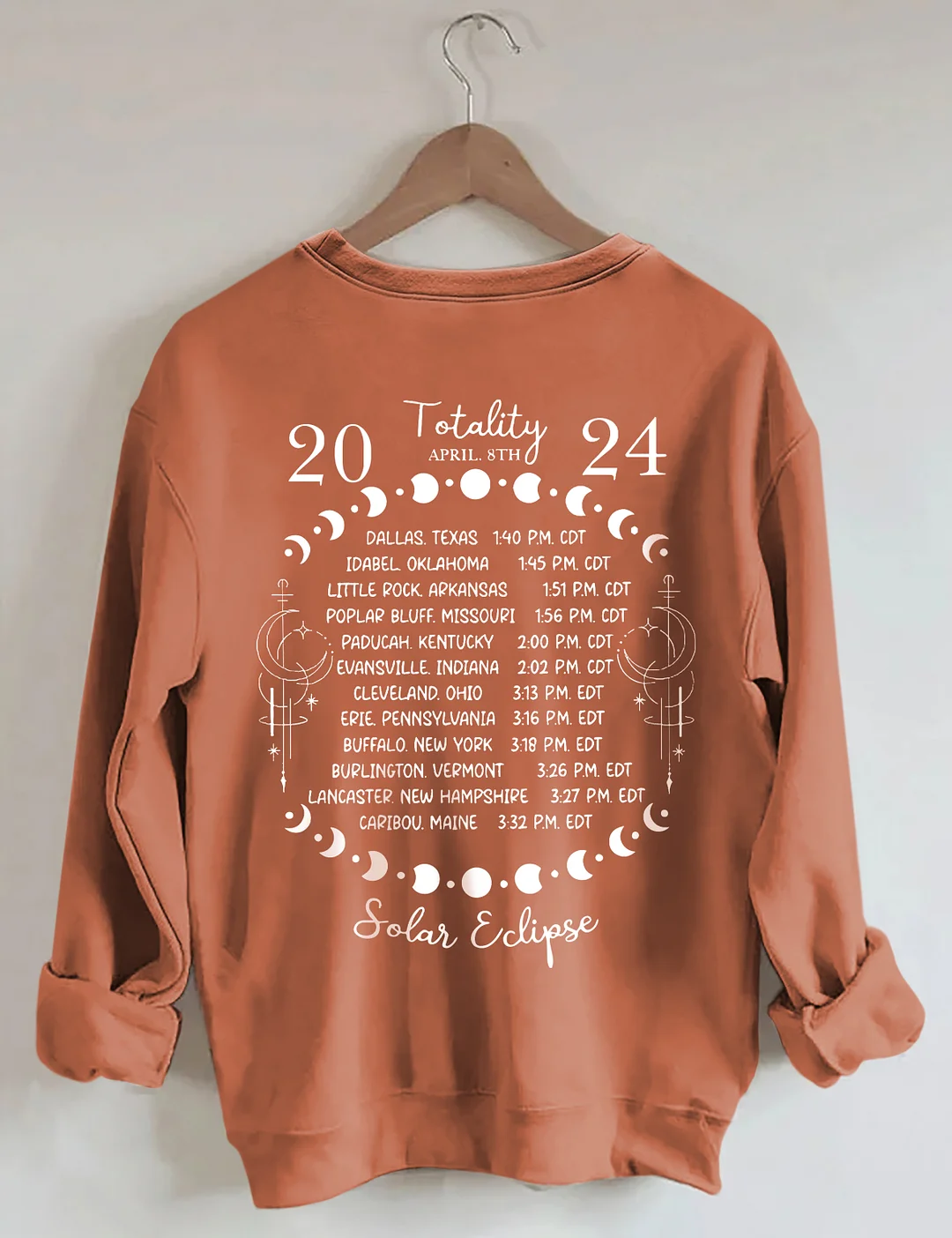 Total Solar Eclipse April 8th 2024 Sweatshirt