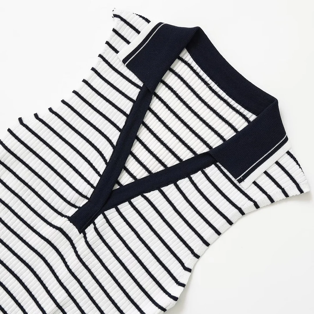 Nigikala Nigikala Women's 2025 Summer New Fashion Sleeveless POLO Collar Sports Polo Shirt 0858315