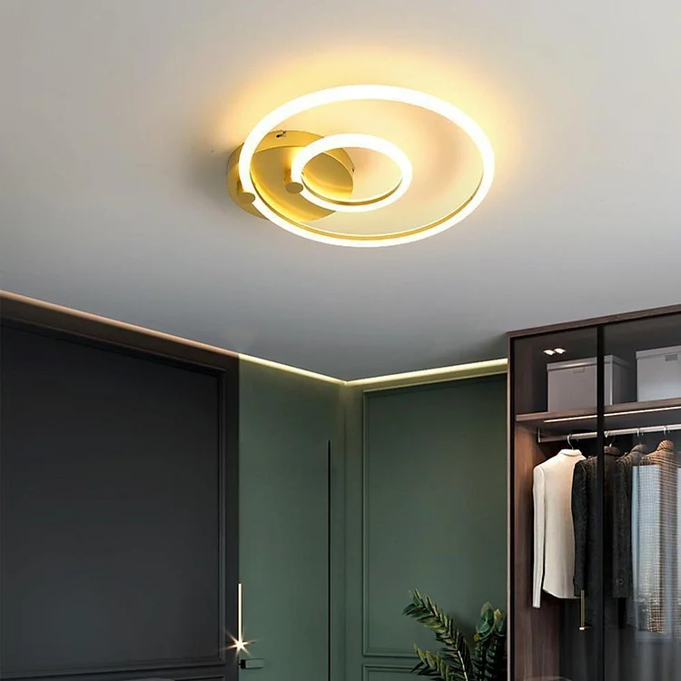 Circular Ring Dimmable LED Modern Flush Mount Lighting Ceiling Lights - Appledas