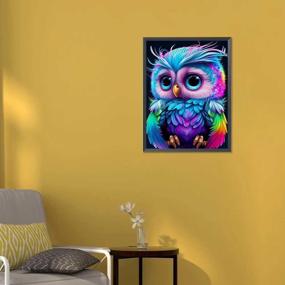 Diamond Painting - Full Round Drill - Owl(30*40cm)