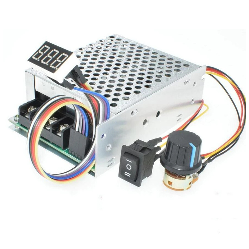 DC 10-55V 60A CW CCW Reversible Switch Digital Display 12 V Motor Speed Controller Power Supply Module