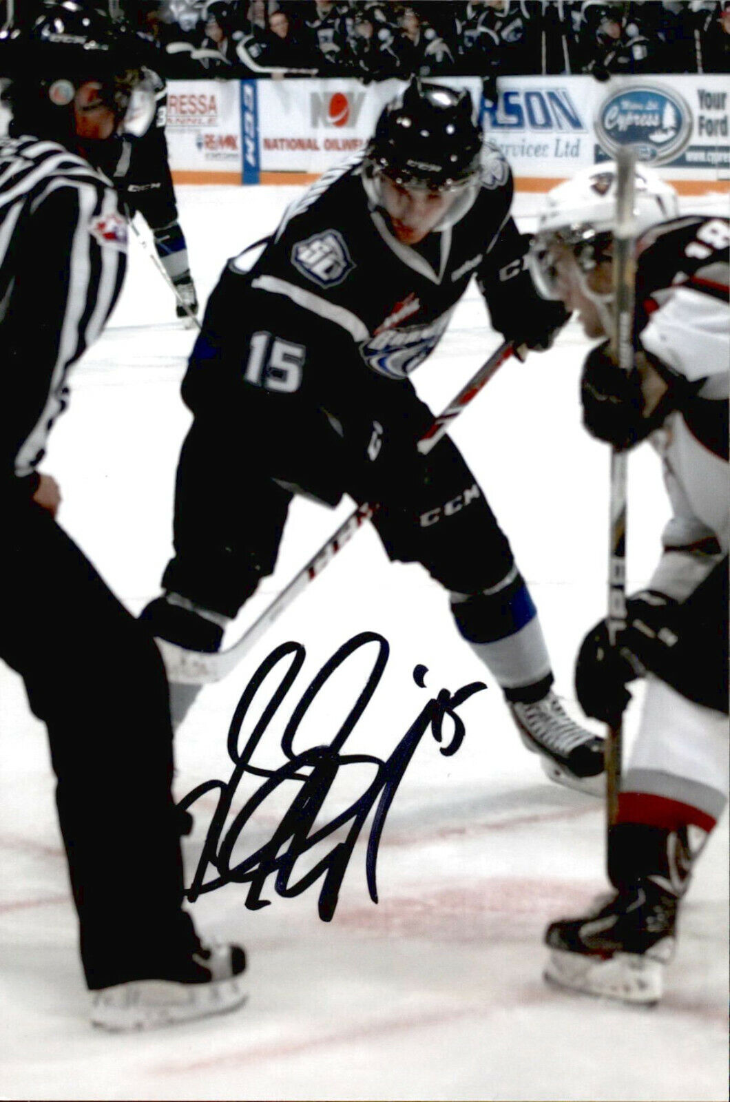 Glenn Gawdin SIGNED 4x6 Photo Poster painting SWIFT CURRENT BRONCOS / CALGARY FLAMES #2