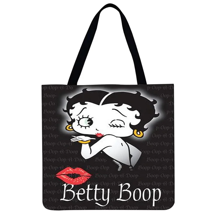 Cartoon Girl - Linen Tote Bag