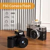 F50 Camera Flash with Retro Knob Adjustment, Universal Hotshoe Flash Compatible with Sony, Fujifilm, Canon, Nikon, and Canon Portable Flashes