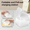Rotating Folding 4 in 1 Table Lamp Wireless Charger 15W Fast Charging Magnet Adsorption Hidden Charging Station With Three Lighting Modes