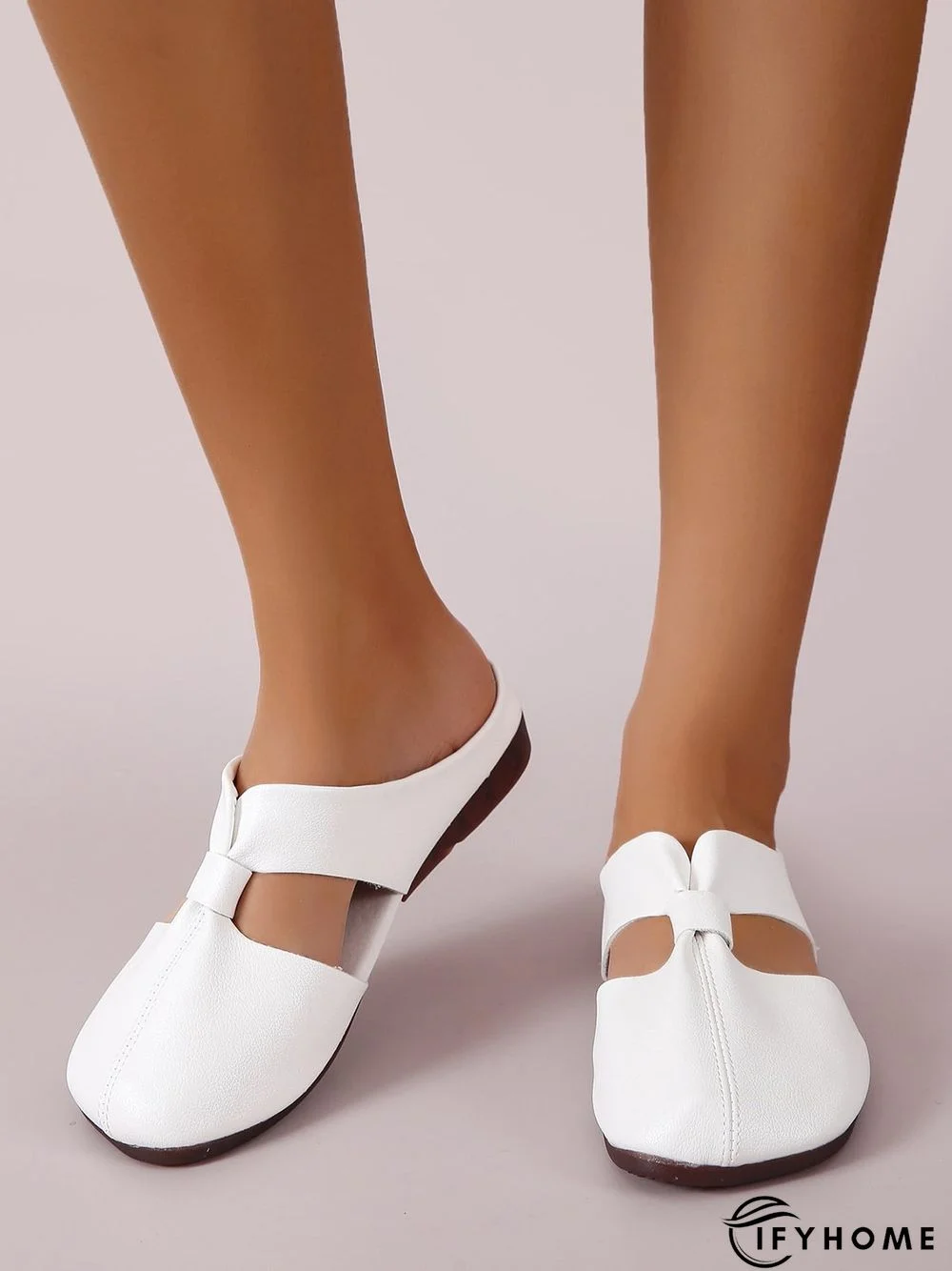 Women's Minimalist Cut Out Design Mules | IFYHOME