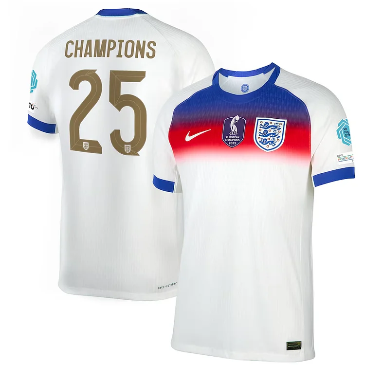 England 2025 European Cup Home Champions Jersey