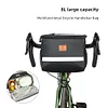 8L Bike Front Bag Waterproof Touch Screen Phone Handlebar Bag for Camping