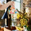 2pcs Flower Cat Diamond Painting Double-sided Crystal Window Suncatcher Craft Set Birthday Gifts Home Garden Decor Hanging Kit
