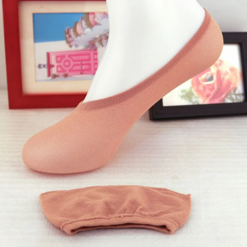 Sock Slippers Women Summer Breathable Invisible Transparent Deodorant High Elasticity Womens Socks Solid Simple All-match Trendy