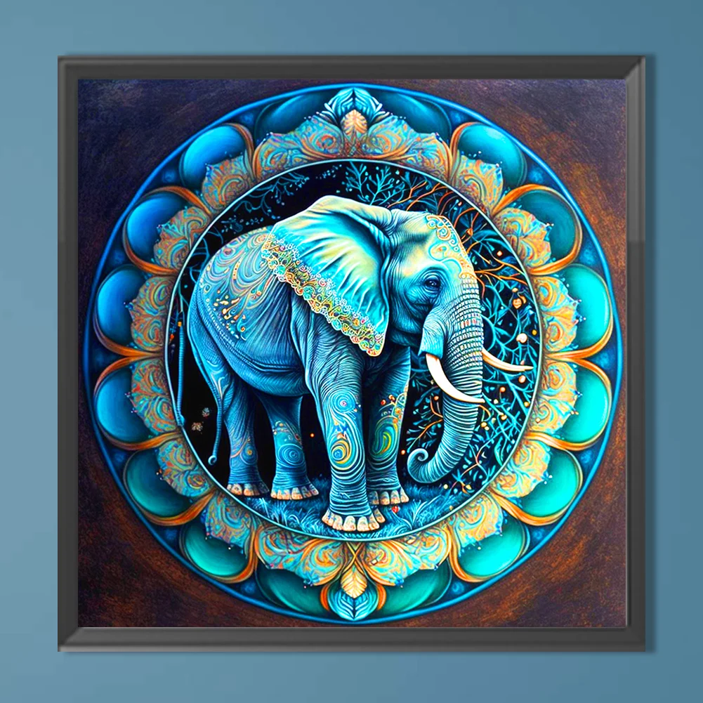 Diamond Painting - Full Round Drill - Elephant(Canvas|40*40cm)