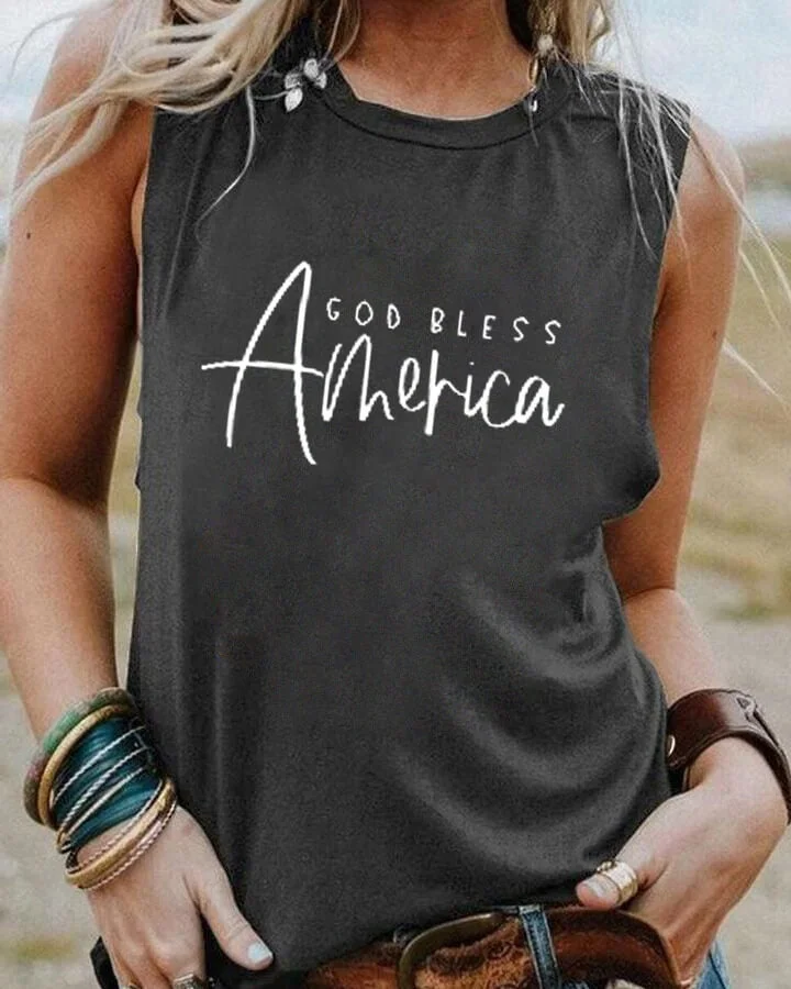 God Bless America Tank Top