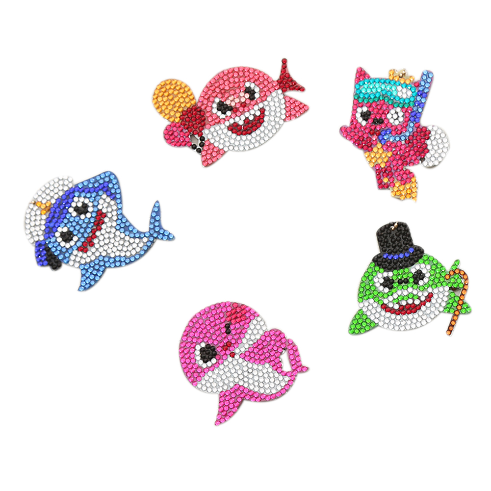 

5pcs Monster - 5D DIY Craft Keychain, 501 Original