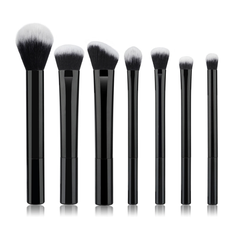 New 7 Transparent Rod Makeup Brushes Brush Suit Eye Shadow Brush Powder Brush Cangzhou Makeup Brushes Exclusive